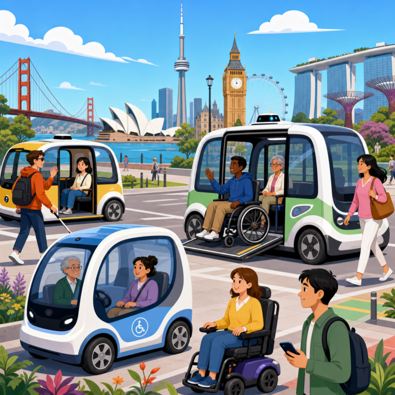 Accessible Autonomous Mobility Pilots Worldwide