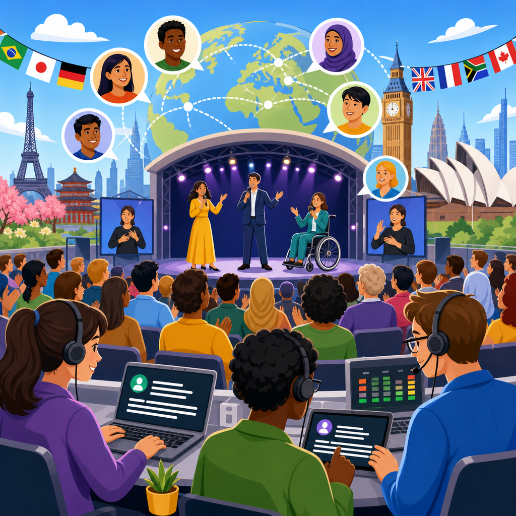 International Strategies for Captioning Live Public Events