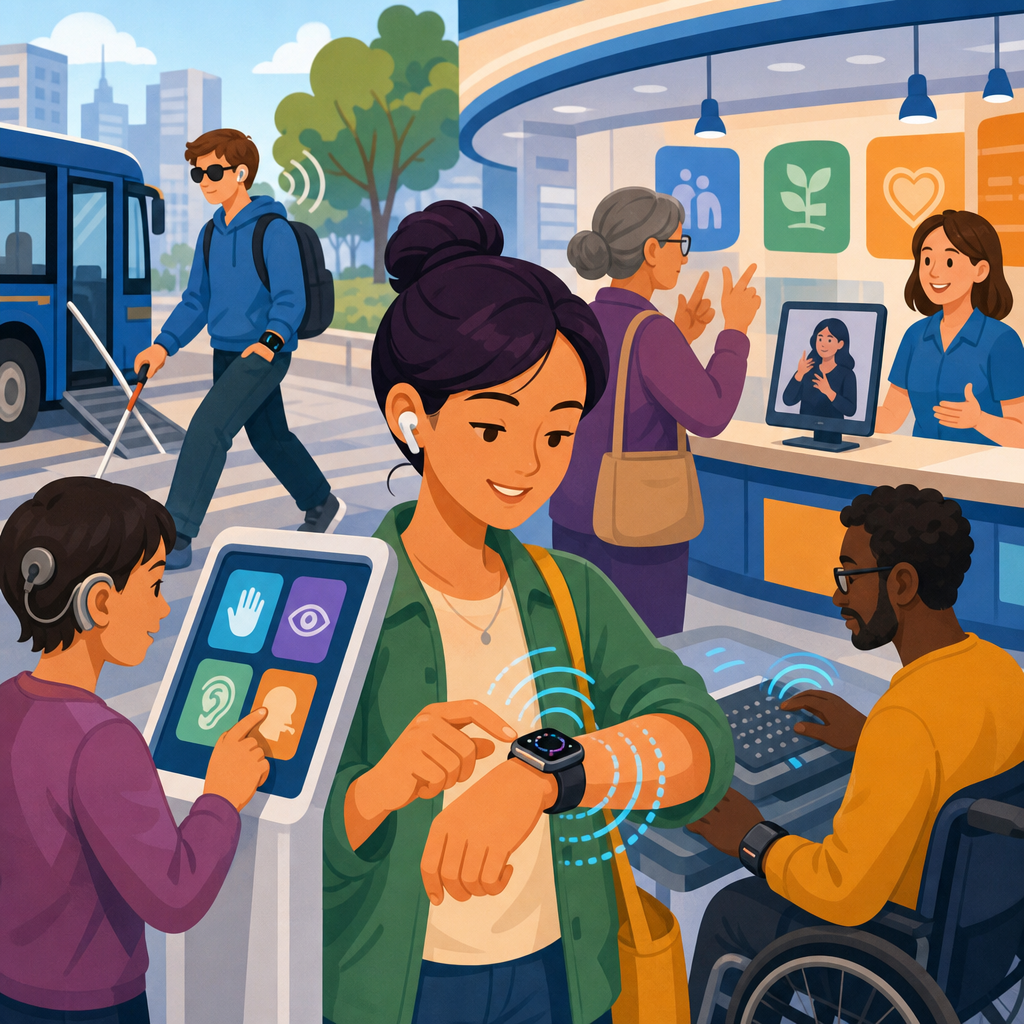 Wearables, Haptics, and Multimodal Access in Public Services
