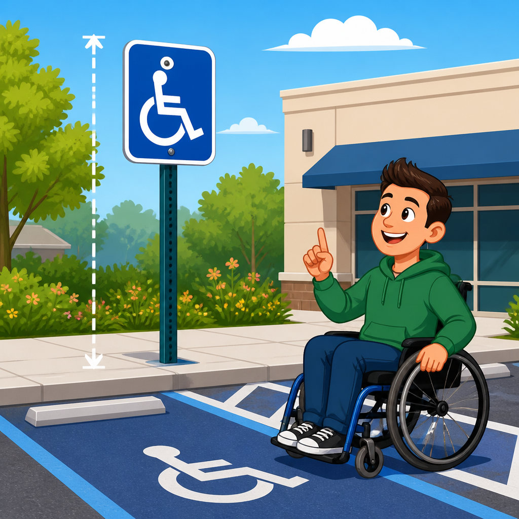 ADA Parking Sign Height and Identification Requirements Explained