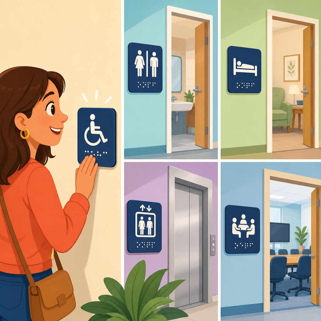 ADA Room Sign Requirements: Which Spaces Need Tactile Signs?