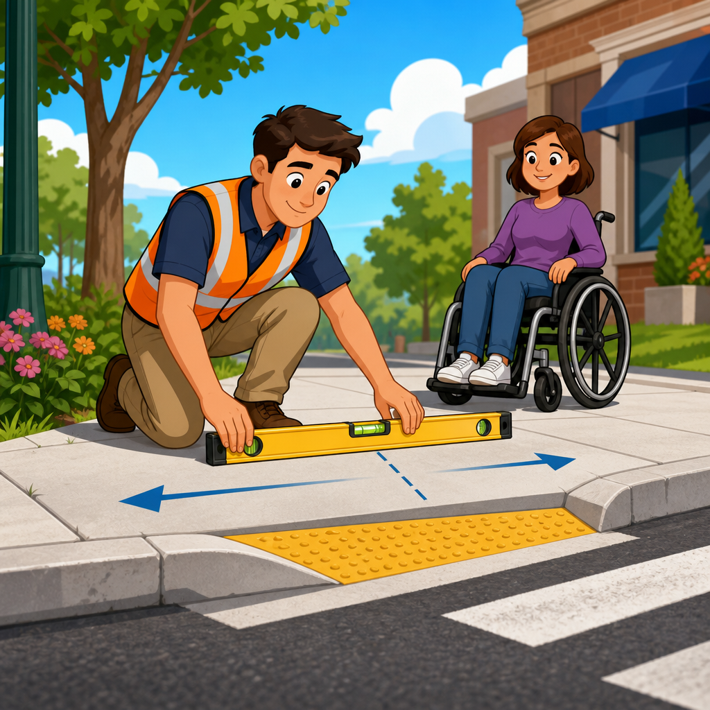 ADA Sidewalk Cross Slope: How to Measure and Where Exceptions Apply