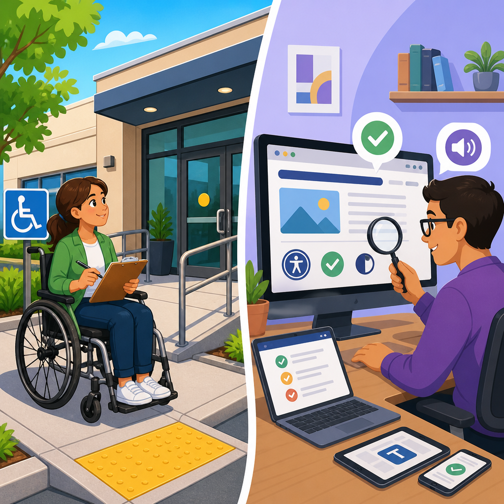 Facility ADA Audit vs Digital Accessibility Audit: What Each One Covers