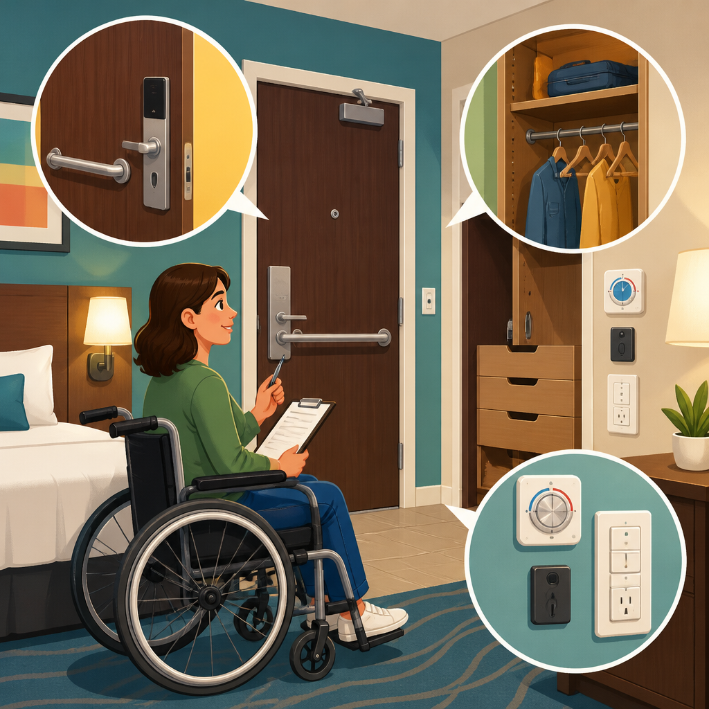 Hotel Room Doors, Closets, and Controls: Accessibility Details to Audit