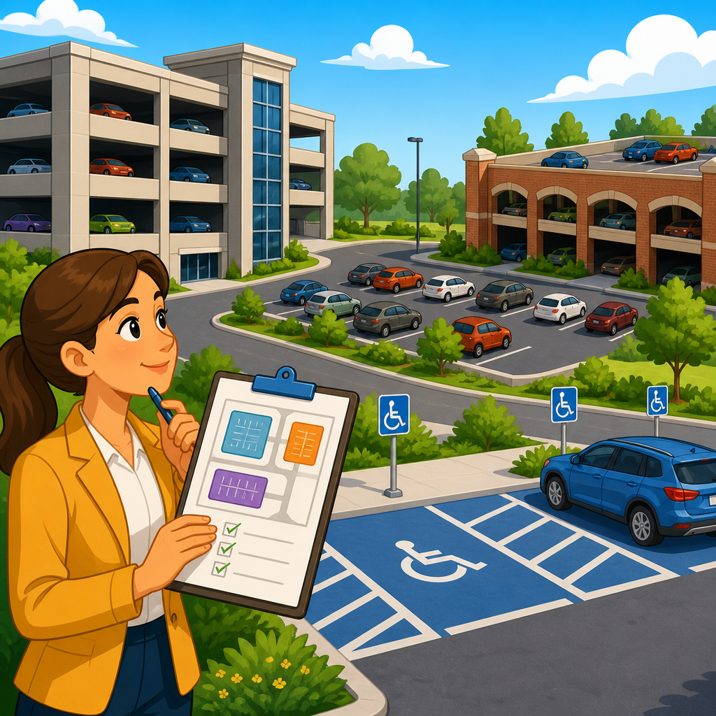 How to Calculate Accessible Parking When a Lot Has Multiple Parking Facilities