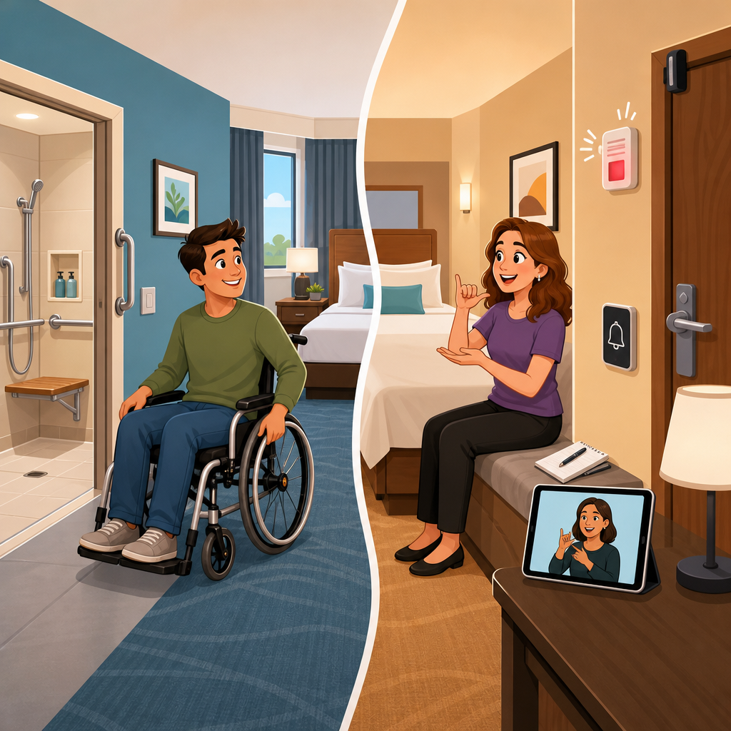 Mobility-Accessible vs Communication-Accessible Hotel Rooms: What’s the Difference?