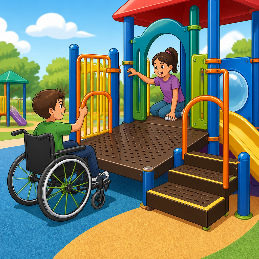 Playground Transfer Platforms and Transfer Steps: Dimensions, Reach, and Usability